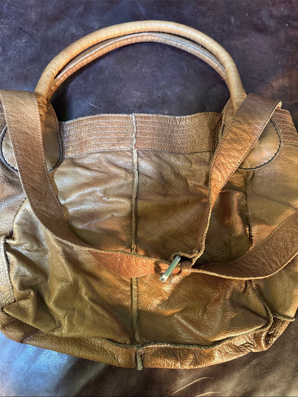 Liebeskind Brown Leather Hobo/Crossbody Bag